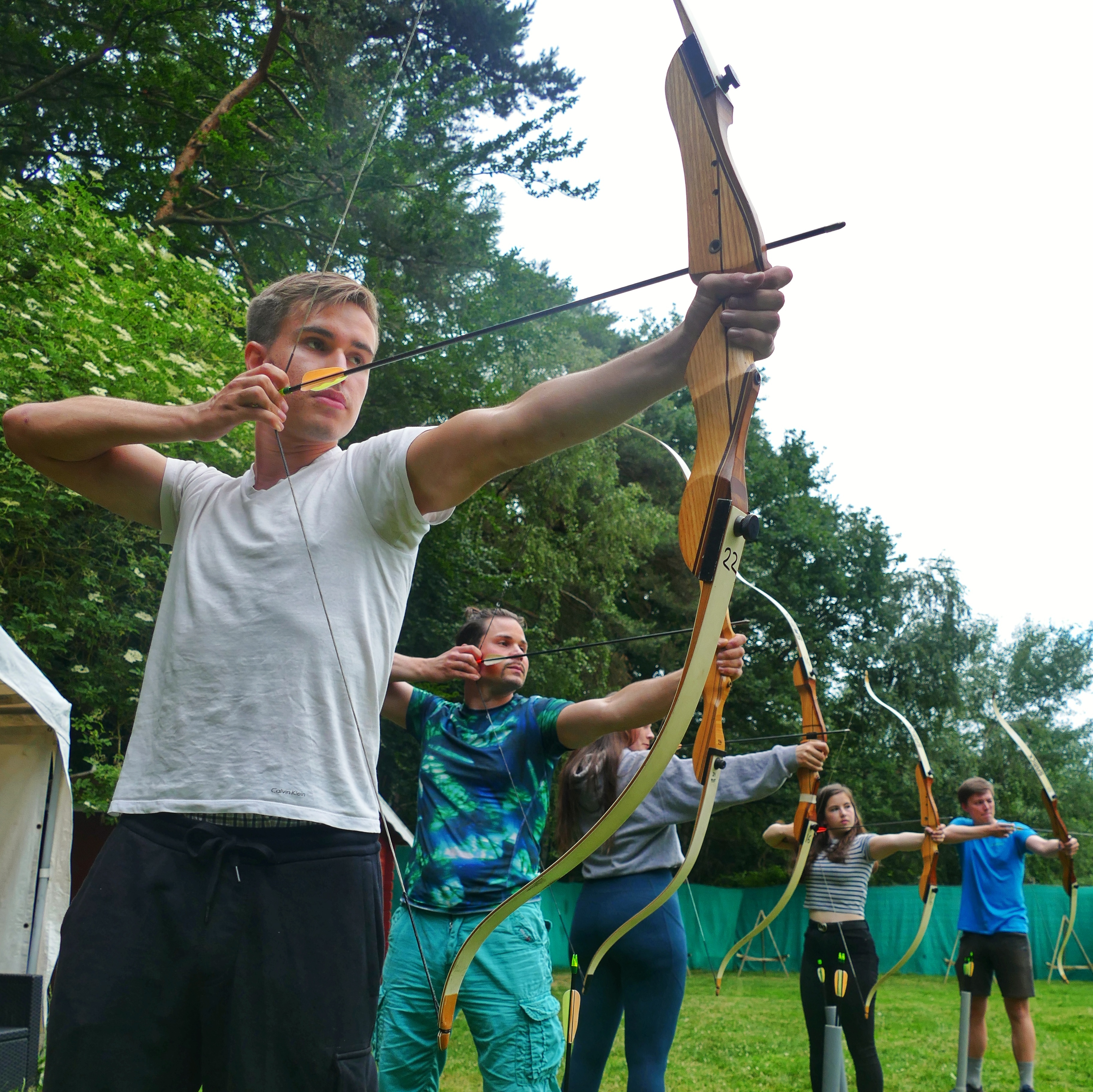 Bogenschießen mit dem Geburtstag im schnurstracks Kletterpark Hamburg Sachsenwald